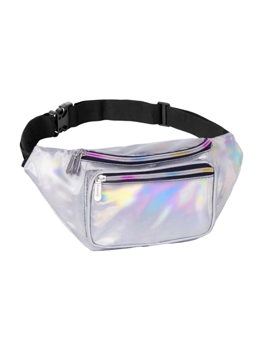 SoJourner Holographic Fanny Pack Belt Bag - Silver